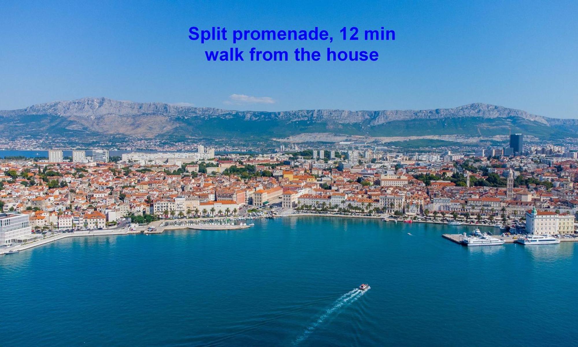 Villa Violeta With The Sea View, 3 Min Walk To The Beach Split Eksteriør billede