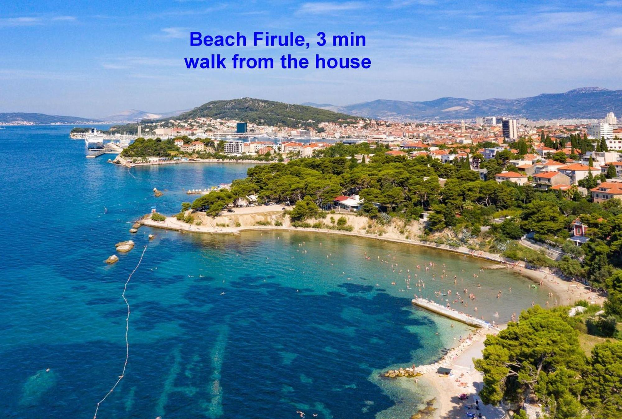 Villa Violeta With The Sea View, 3 Min Walk To The Beach Split Eksteriør billede